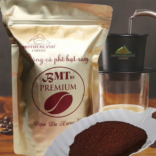 Cà phê rang xay nguyên chất Motherland gói 500g