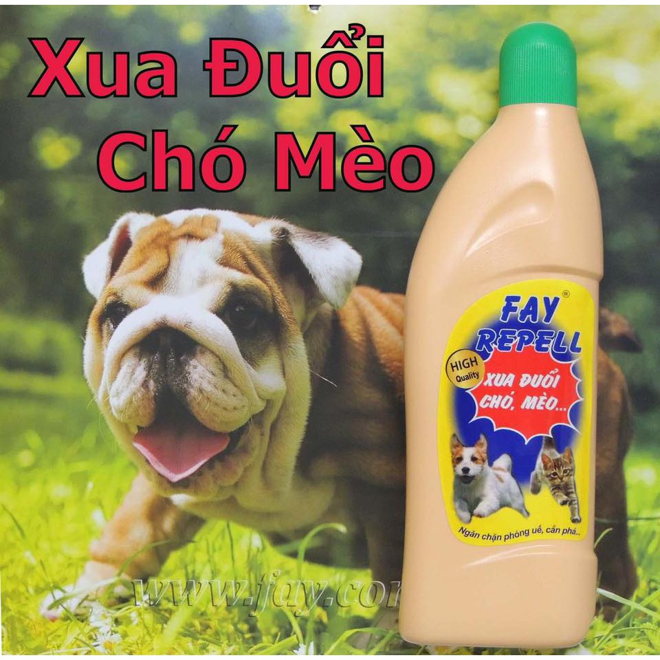 Xịt xua đuổi chó mèo FAY Repell - ngăn chặn chó mèo phóng uế bừa bãi