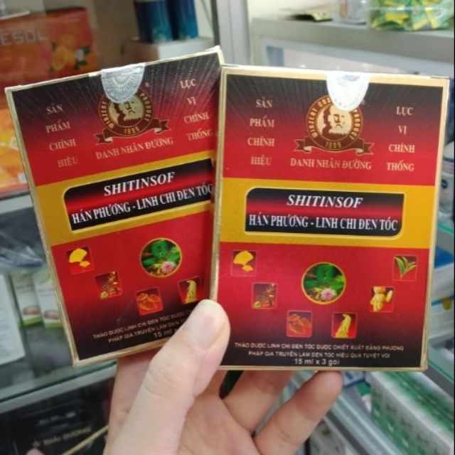 Combo 5 SHITINSOF Hán Phương - Linh Chi Đen Tóc - Hộp 3 gói