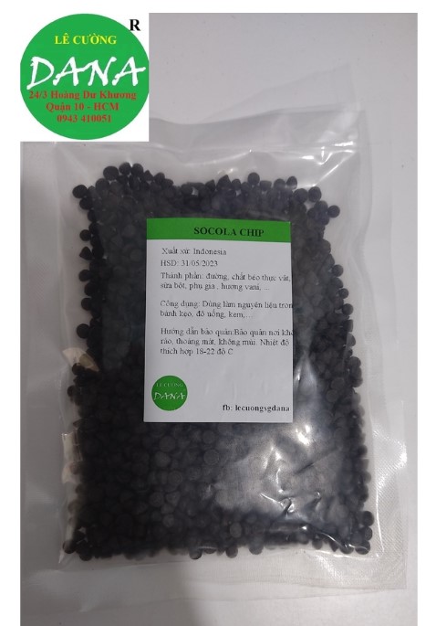 Socola chip màu đen