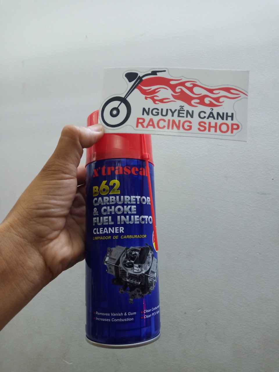 Chai B62 rửa bình xăng con xe máy,cực sạch