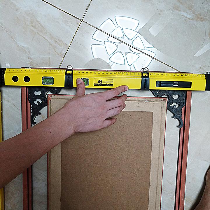 Thước đo góc thủy tích hợp compa đa năng