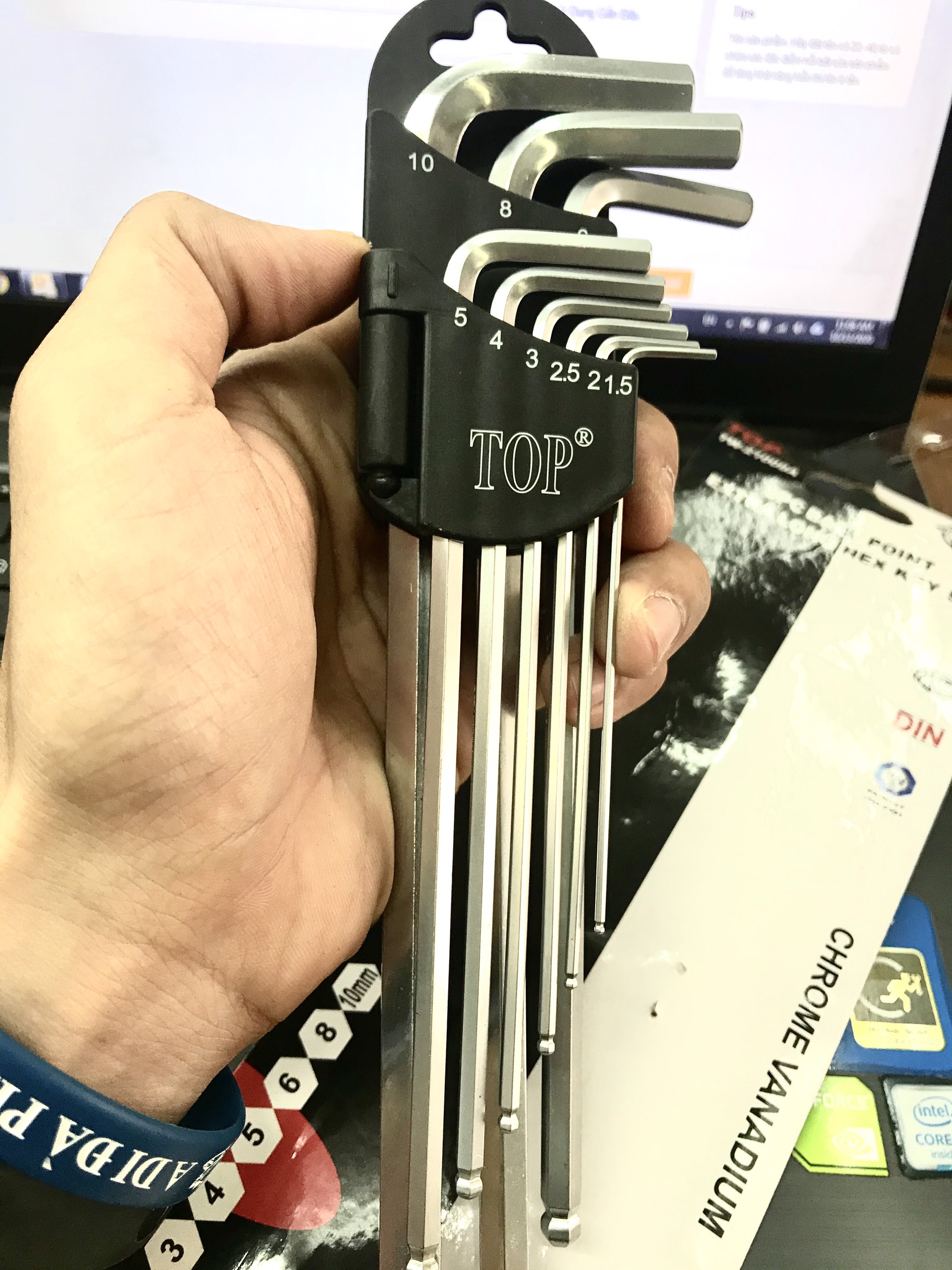 Bộ lục giác 9PCS TOP TW-21009A