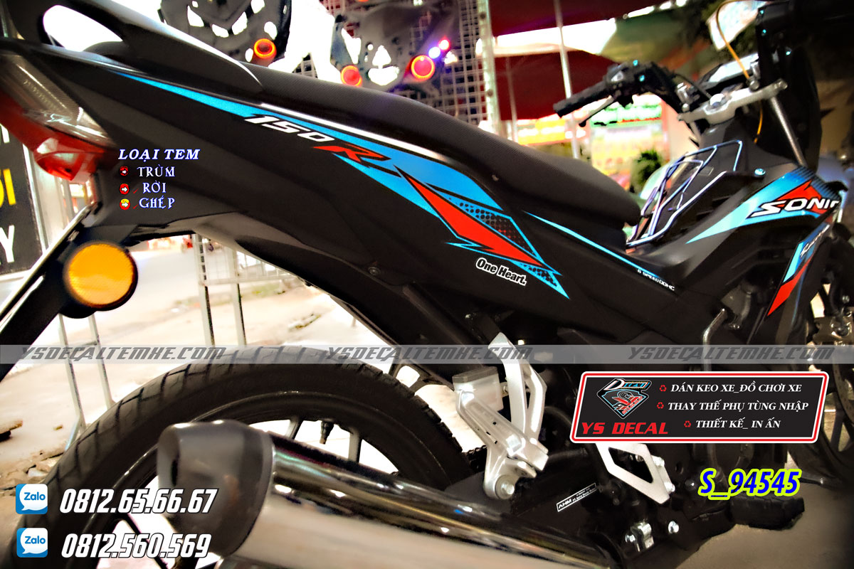 Tem rời Sonic xanh đỏ đen