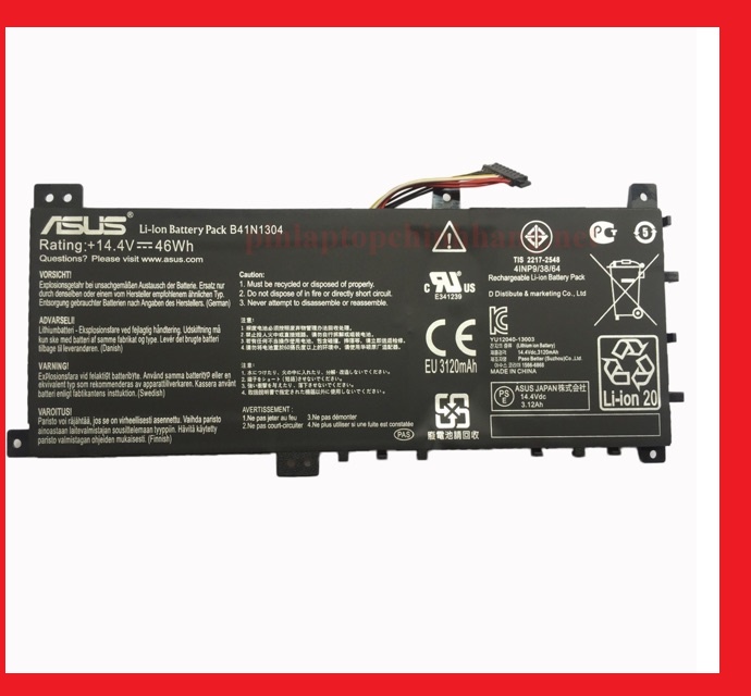 ⚡️[Pin zin] Pin laptop Asus K451L K451LA K451LB K451LN C21N1335 C41N1304 -Asus VivoBook S451 S451LA S451LB
