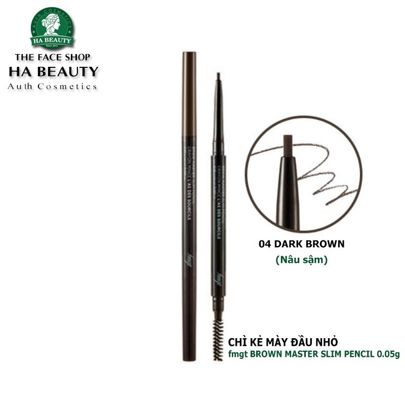Chì kẻ mày trang điểm chân mày lông mày The Face Shop fmgt Designing Eyebrow Pencil 0.25g