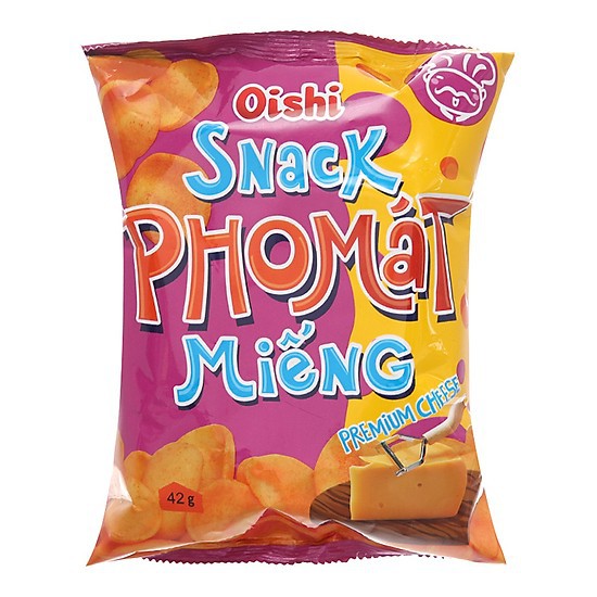 [Oishi] Snack Pho mát miếng 14g/35g (10 gói) - 73g (5 gói)