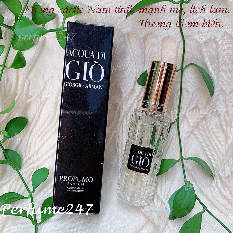[HCM]NƯỚC HOA NAM GIÒ ĐEN 20ML MINI CAO CẤP