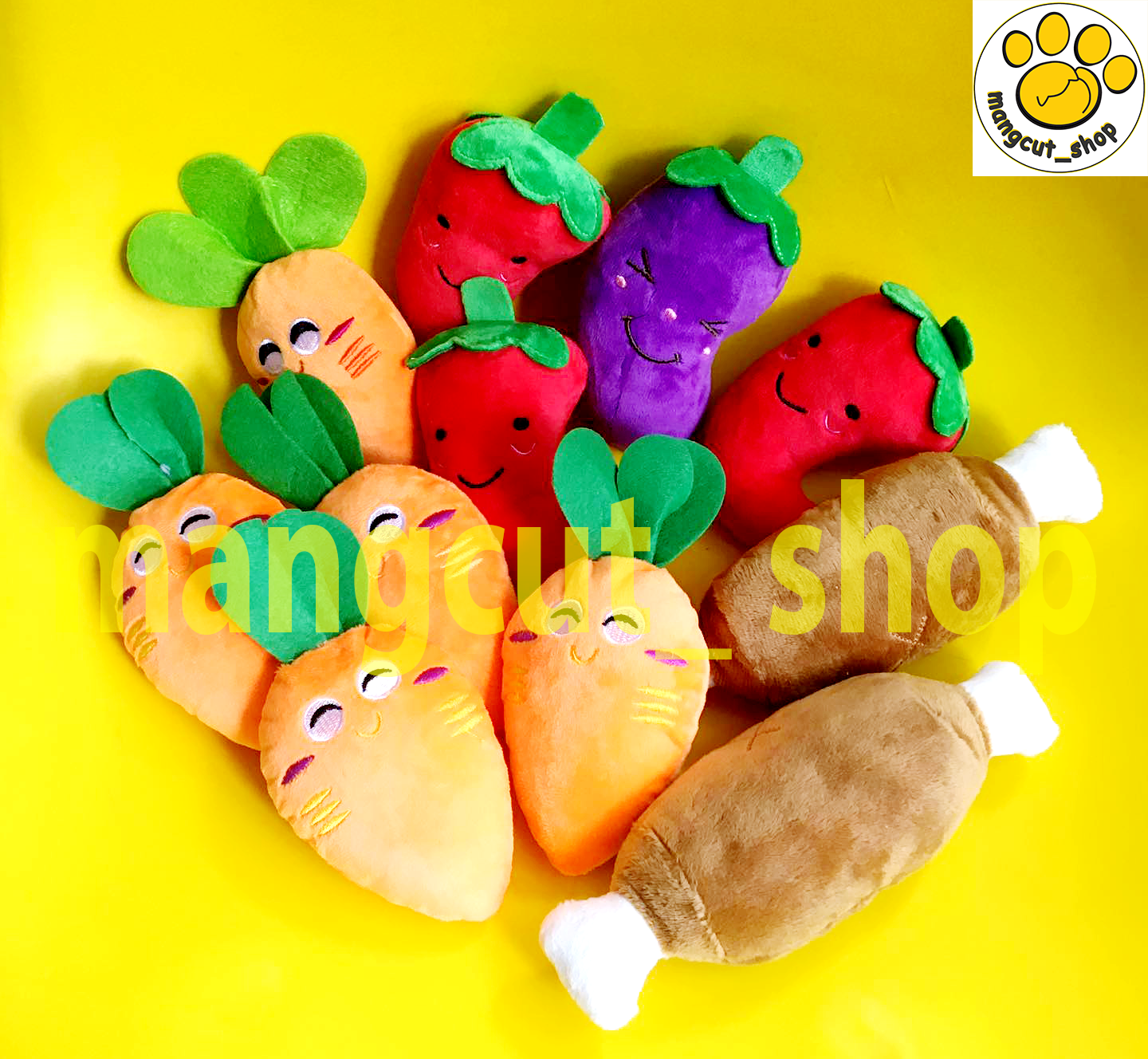 Gấu Bông Chút Chít Lông Mềm Mượt Cho Thú Cưng Chó Mèo Siêu Cute Các Loại
