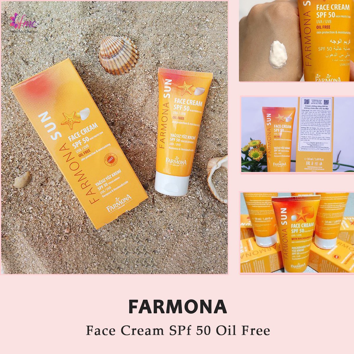 Kem chống nắng Farmona Sun Face Cream SPF50 + Tặng 1 túi chườm giảm đau bụng