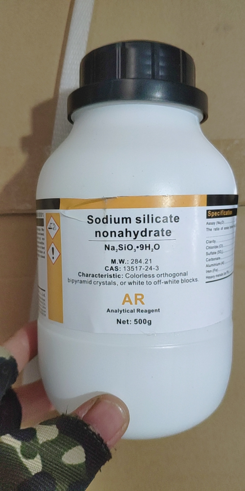 Na2sio3 lọ 500g na2sio3.9h2o