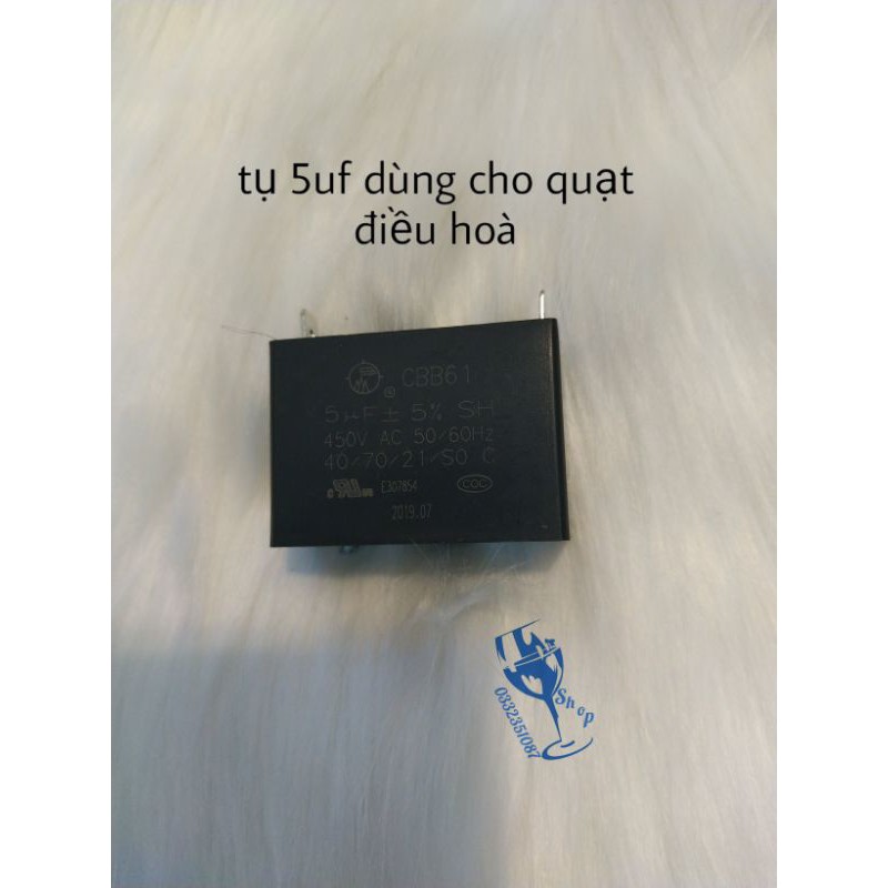 tụ quạt điều hoà - hơi nước 450v 5uf