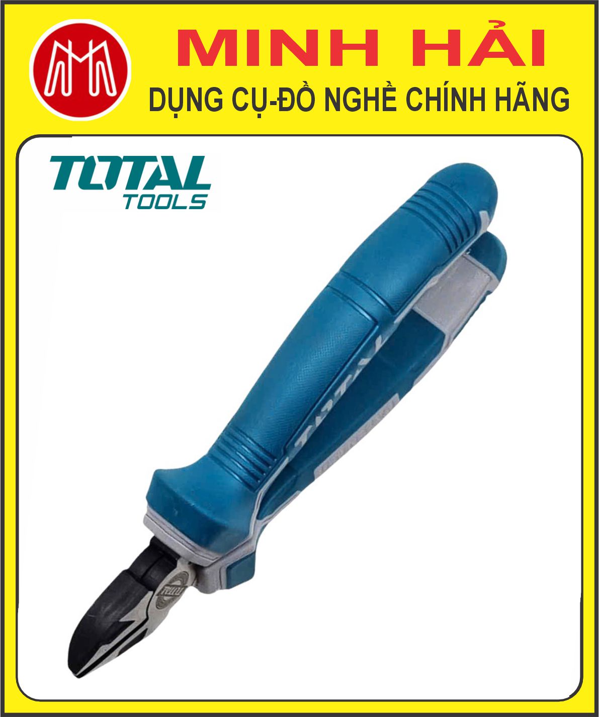 TOTAL – Kìm cắt công nghiệp cao cấp cỡ 160mm (6”). Model: THT230606. Chất liệu: Thép Cr-V