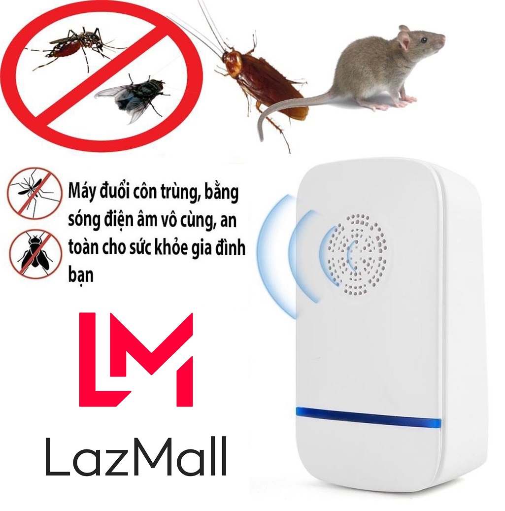 LazMall Máy Đuổi Chuột - Chất Lượng, Giá Tốt Máy đuổi chuột gián muỗi côn trùng Repeller, Máy đuổi côn trùng, Máy phát sóng siêu âm đuổi gián chuột muỗi côn trùng