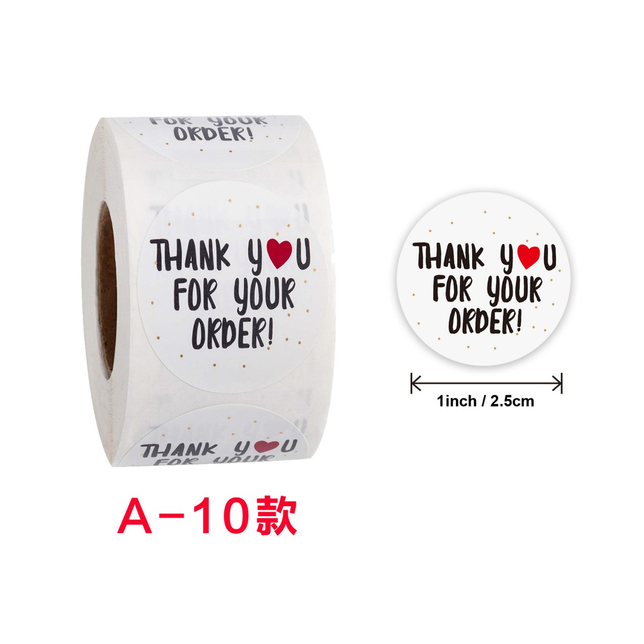 Cuộn 500 Sticker Nhãn Dán "Thank You" - Tem giấy dán "Cảm ơn" - Văn Phòng Phẩm Sáng Tạo - Selenshop