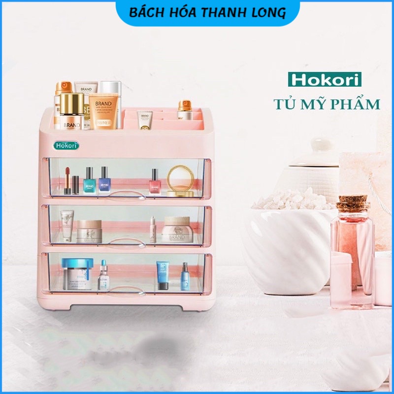 Tủ đựng mỹ phẩm cao cấp Việt Nhật nhiều tầng ️FREESHIP️ Cốp đựng đồ trang điểm Mỹ Phẩm.