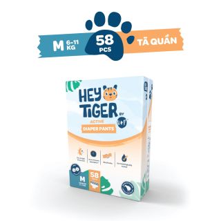 ĐỘC QUYỀN LAZADA Tã Bỉm Quần Hey Tiger cho bé 6kg - 11kg - Gói Lớn Size M thumbnail