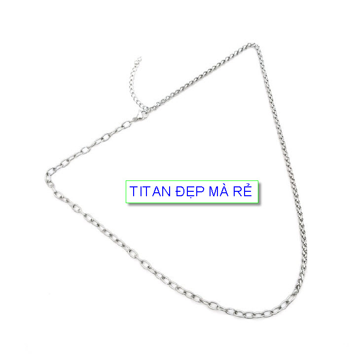 Eye pendant chain male titanium wire type 2 eyelets-commitment 1 Đổi 1 if rust