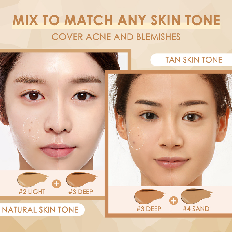 FOCALLURE Kem che khuyết điểm độ che phủ cao