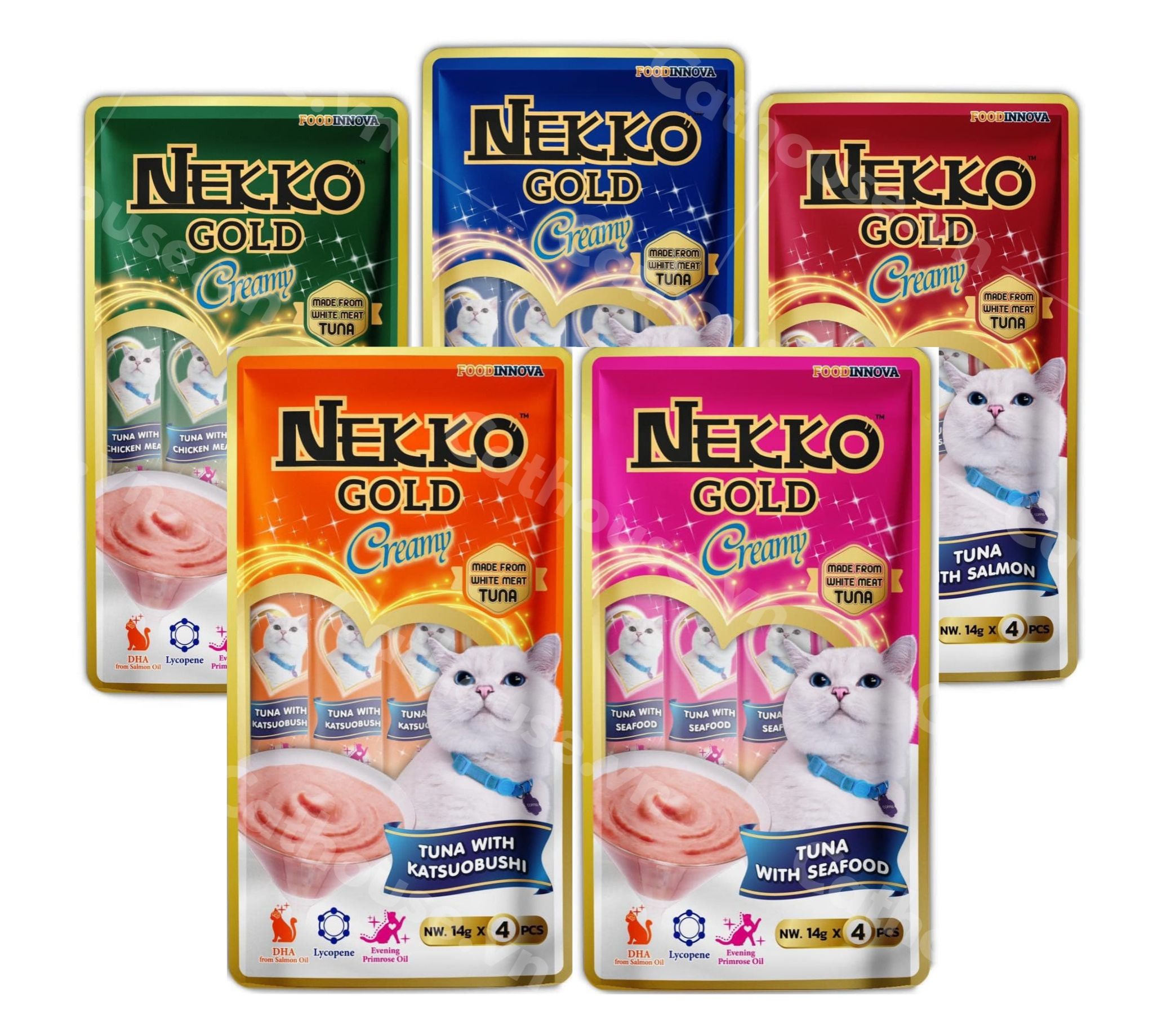 Súp Thưởng Cho Mèo Nekko Gold Creamy (4 Thanh) - [Nông Trại Thú Cưng]