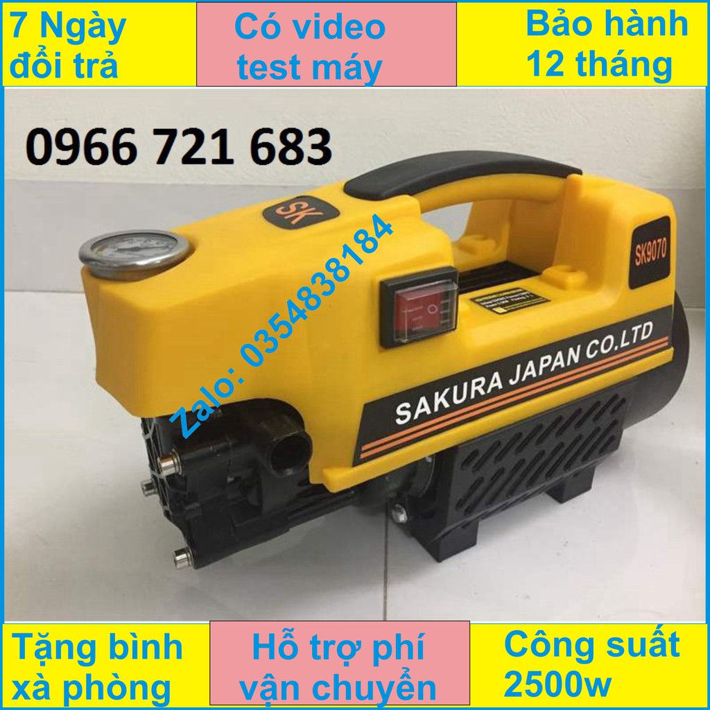 MÁY RỬA XE SAKURA NHẬT BẢN 2500W