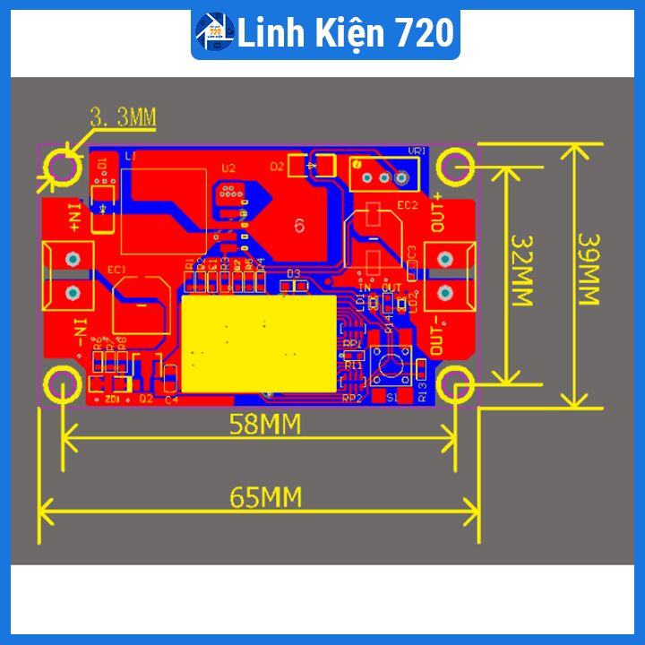 Module Boost DC-DC XL6009 V2 hiển thị led 7 thanh