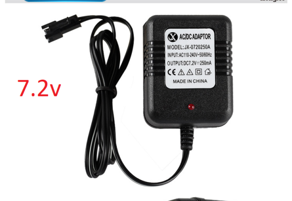 [HCM]Sạc adapter 7.2V 250ma sạc pin đồ chơi xe điều khiển giá sỉ