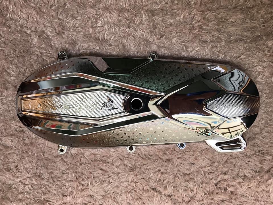 ốp lốc máy lớn mạ crom cho xe air blade 2016 2017 2018 2019