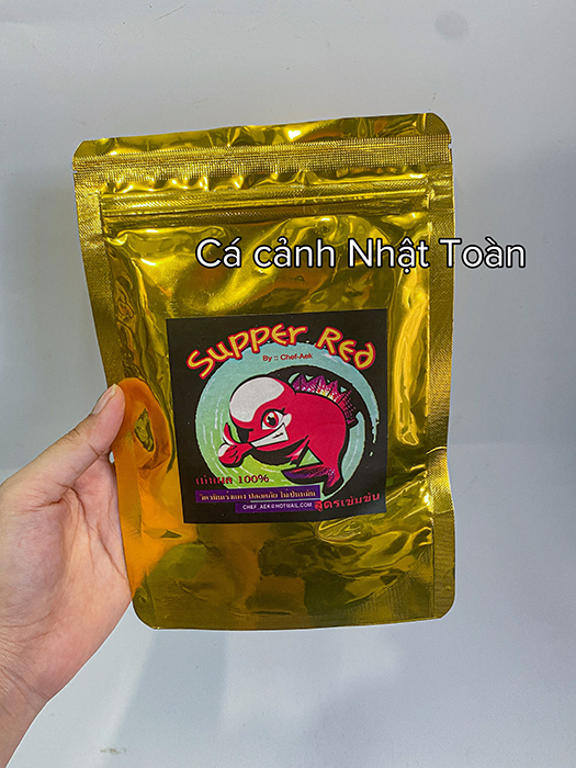 "Hoàn tiền đến 10%" SUPER RED THÁI THỨC ĂN LÊN MÀU CHO CÁ LA HÁN 200G
