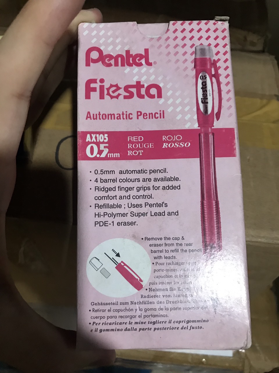 [HCM] Bút chì bấm Pentel fiesta 0.5 AX105 Hộp 12 cây