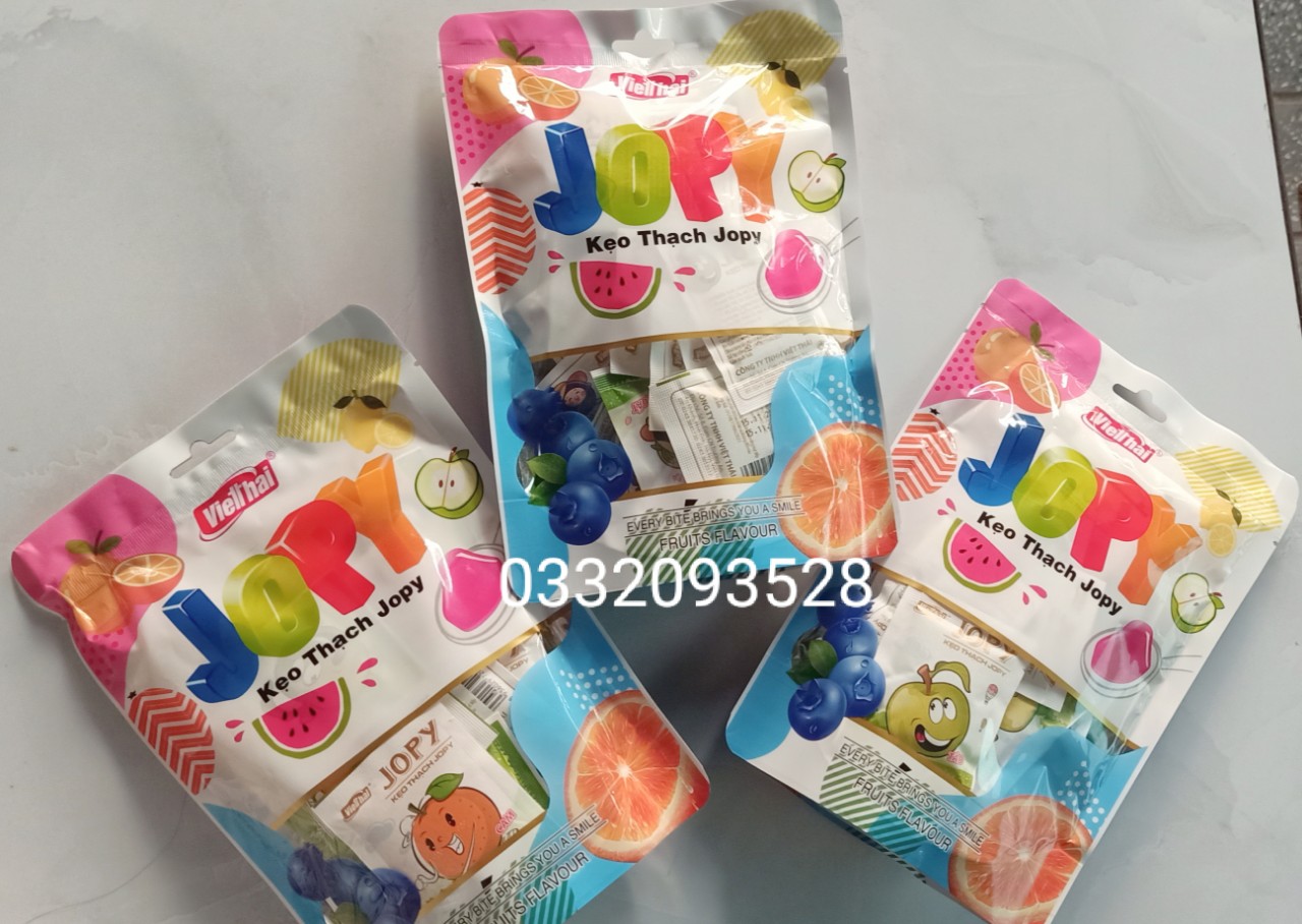 🥝🥭🍑Kẹo thạch jopy trái cây zai zai giòn giòn