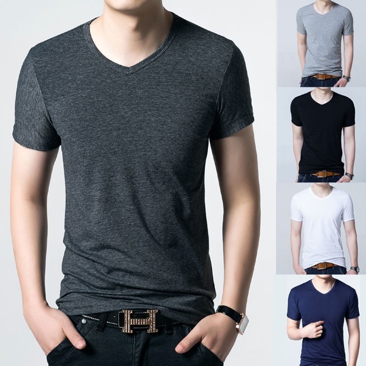 [HCM]Áo thun body nam cổ tim body