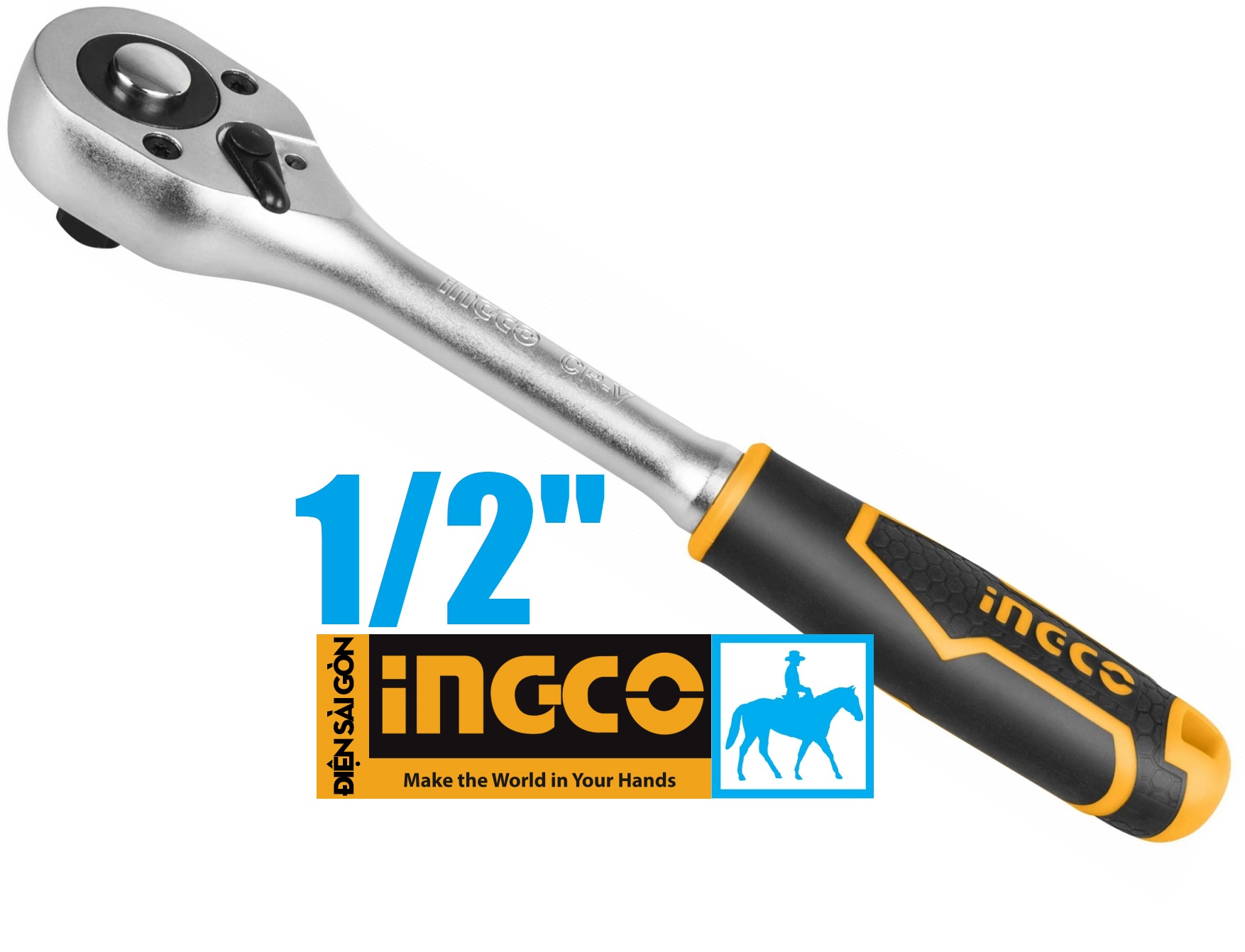 Cờ lê lực cần siết 2 chiều 1/4inch Ingco hrth0814