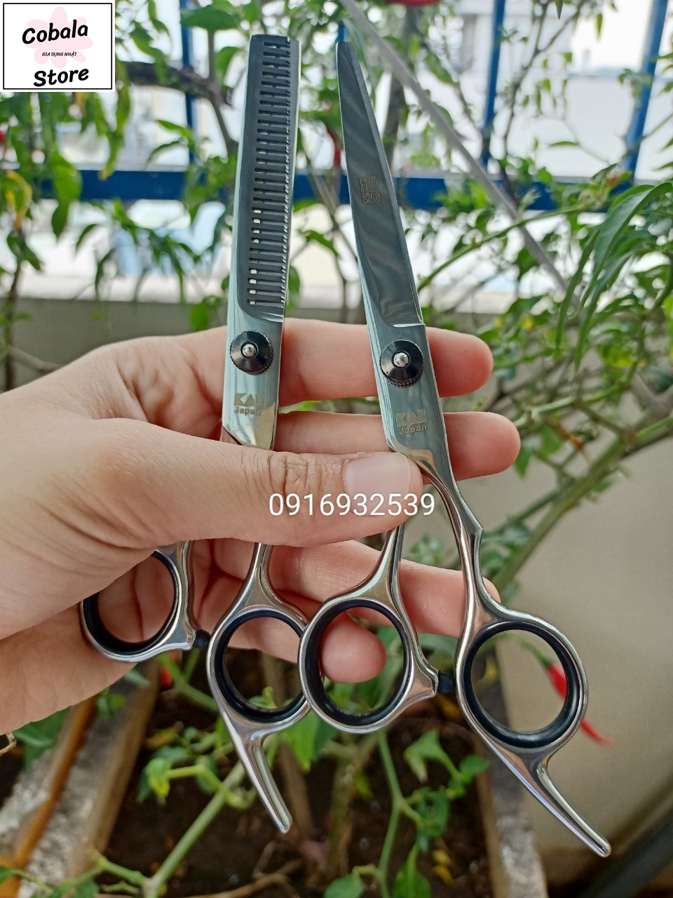 Bộ kéo cắt tỉa tóc Kai Nhật (có tặng bao da đi kèm) - Gia Dụng Nhật - Cobala Store