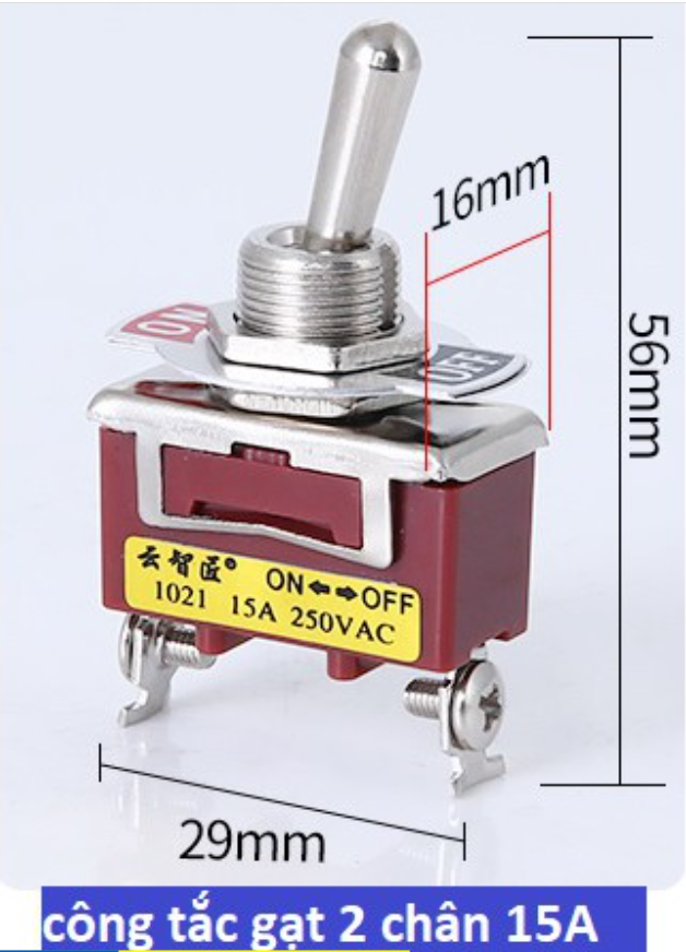 Công tắc on-off gạt sắt