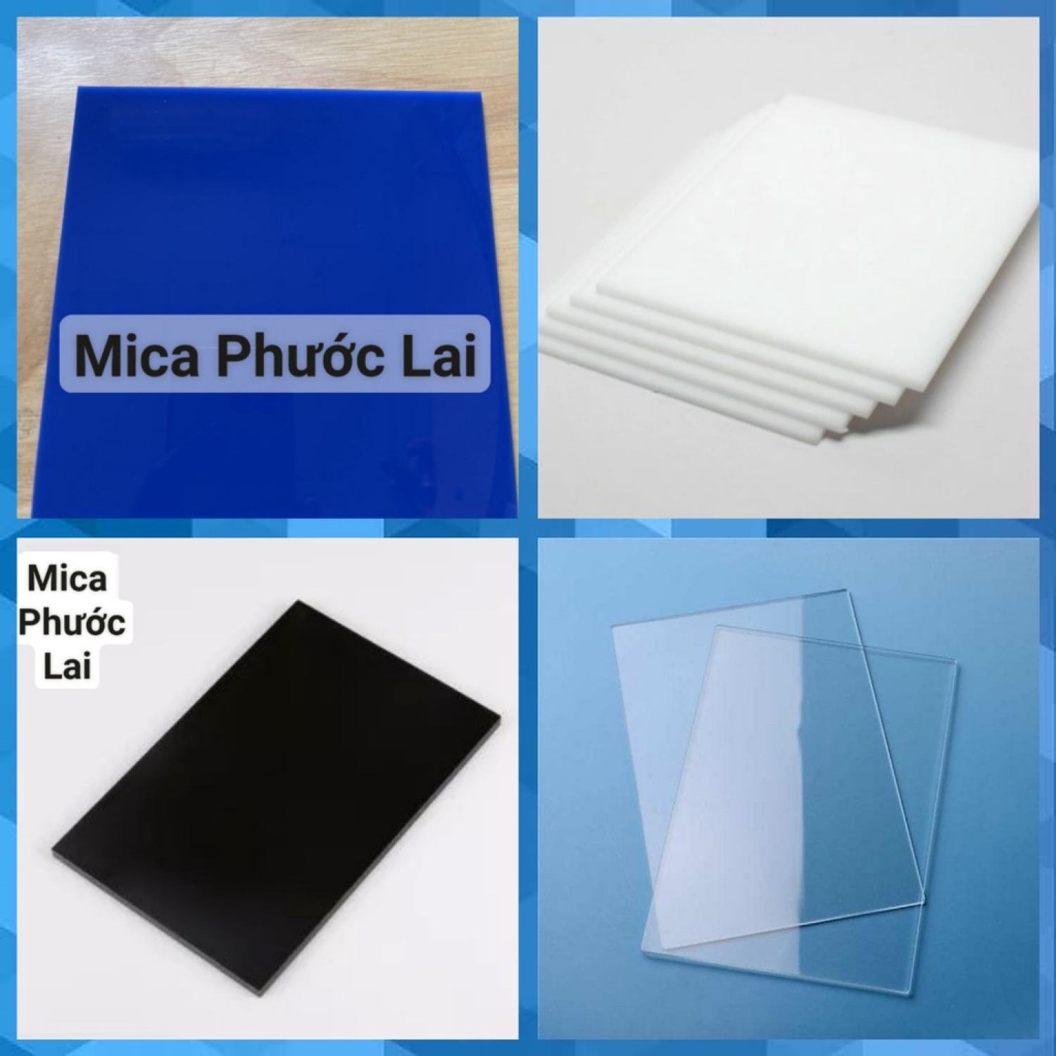 Mica tấm kích thước 20χ20cm 2mm