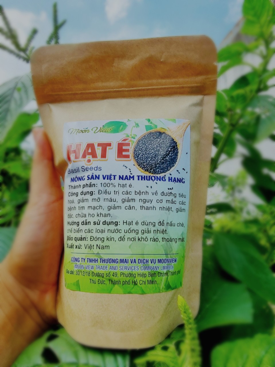 Hạt É Thơm Ngon Túi 500g Thương Hiệu Moon View