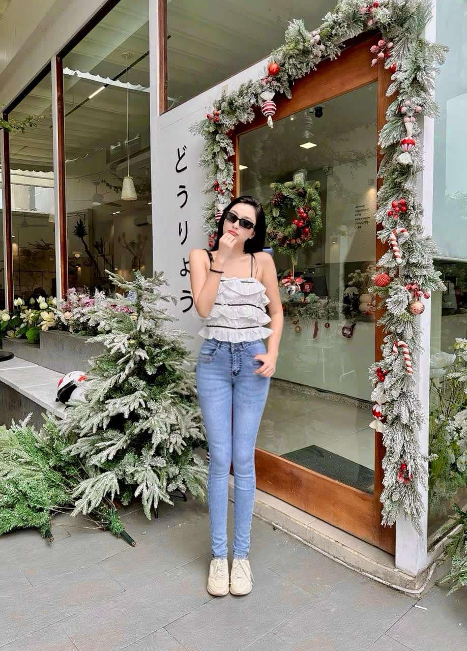 Quần jeans nữ lưng cao co dãn Đẹp Store 257