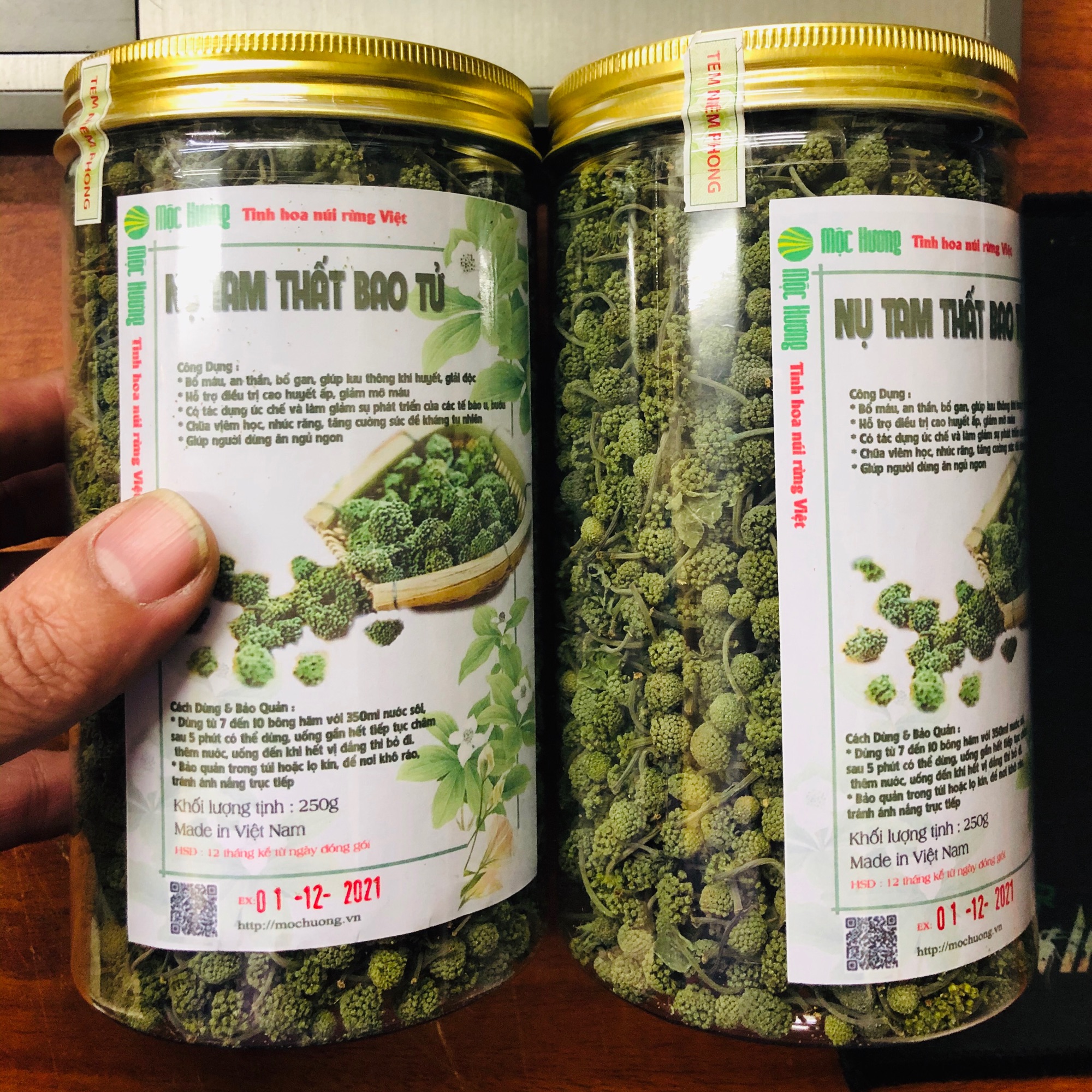 Hộp 250gr Trà Nụ Tam Thất Bao Tử