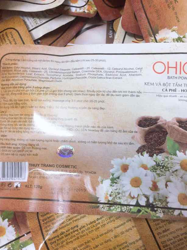 [HCM]Tắm Trắng CÀ PHÊ -HOA CÚC