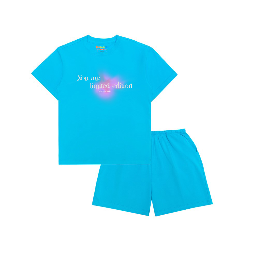 Bộ Quần áo thun cotton ngắn tay LIMITED cho bé trai, bé gái  mùa hè size đại trẻ em 2, 3, 5, 6, 8, 10 tuổi MI MIDORI