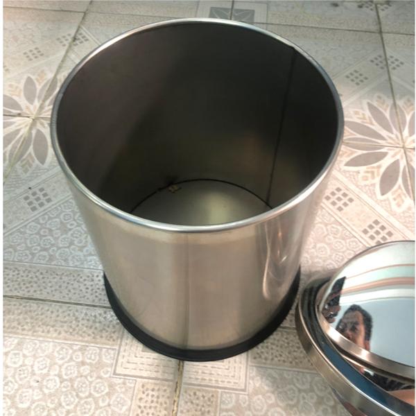 [HCM]THÙNG RÁC INOX NẮP LẬT (25 x cao 30 cm)