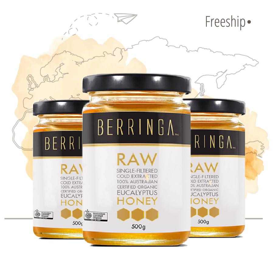 Mật ong BERRINGA RAW 500g