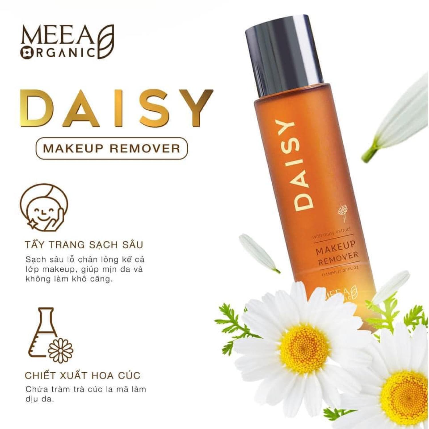 Nước tẩy trang daisy hoa cúc 150ml