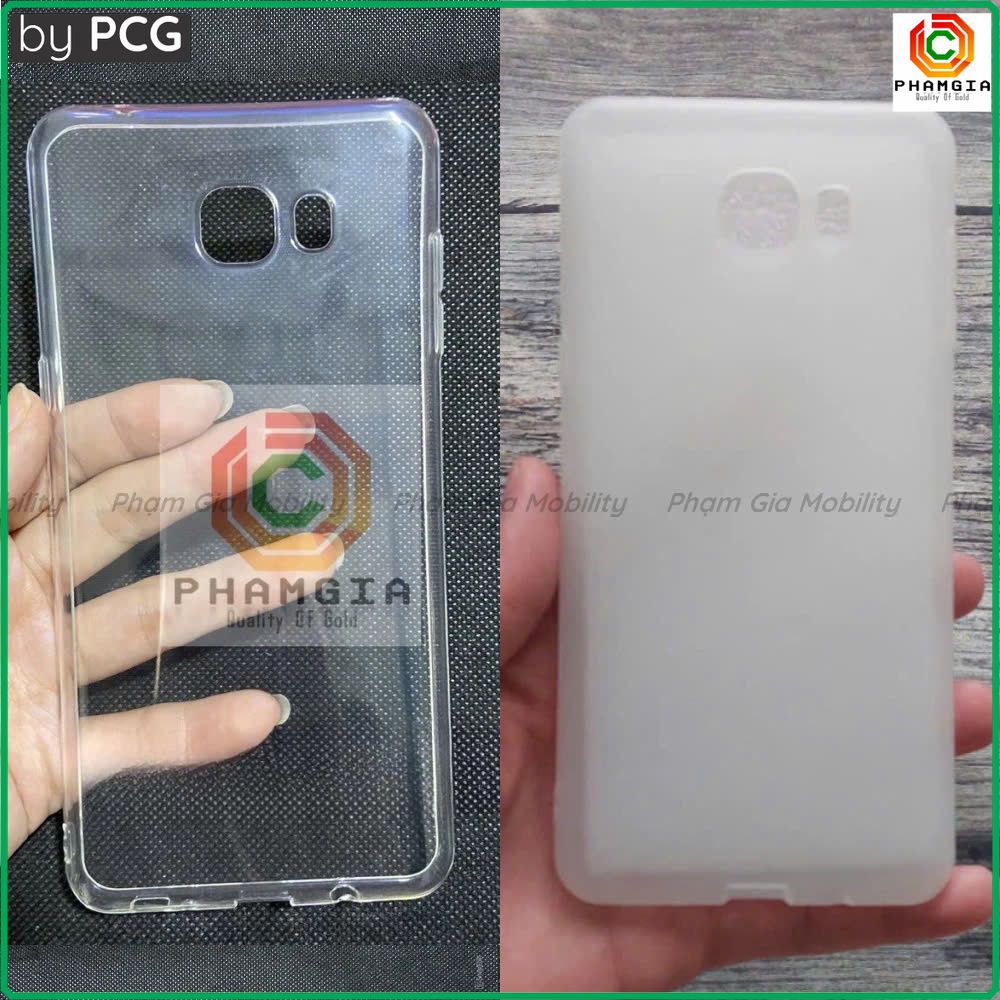 Ốp lưng Samsung C9 pro dẻo trong nhám, trong suốt