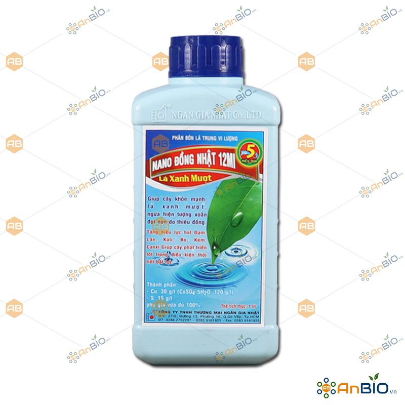 Phân bón lá trung vi lượng nano đồng nhật 12mi chai 1l - d3.1008