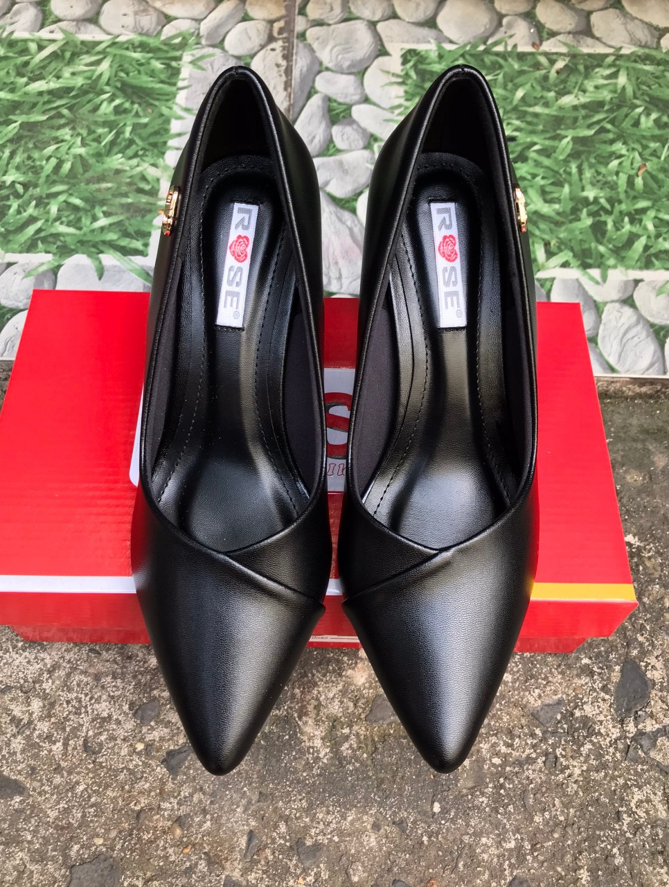 Giày da cao gót 7cm RS140