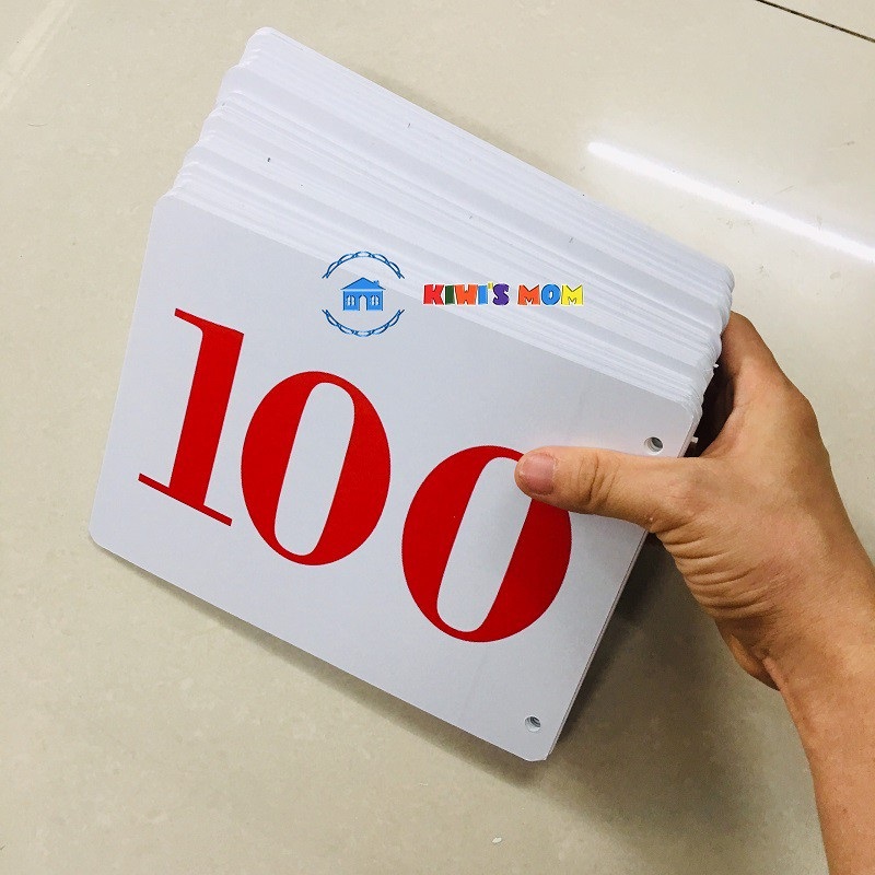 [Flashcard] Bộ Thẻ số (số 0 - 100 và dấu)