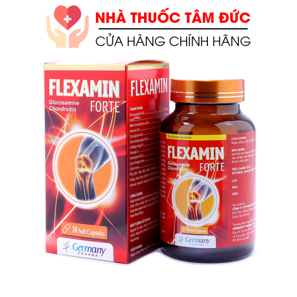 [HCM]Viên Uống Bổ Xương Khớp Glucosamine Flexamin giảm đau nhức mỏi xương khớp giảm thoái hóa khớp - Hộp 30 viên