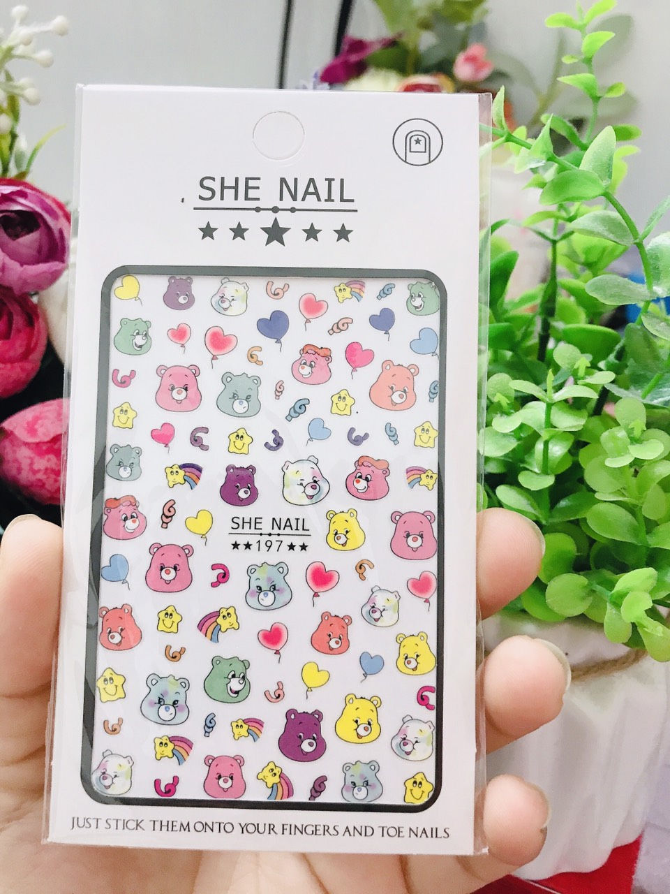 Miếng stick dán mong siêu cute dành cho NAil